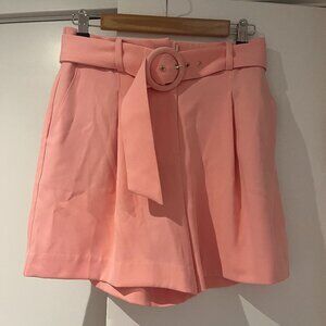 Pink Ever New Belted Dress Shorts